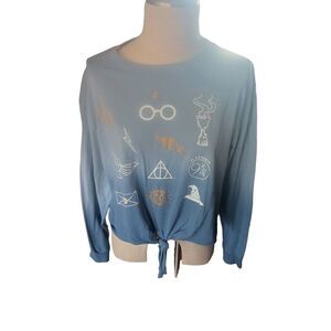 Plus size women's Harry Potter long sleeve cropped